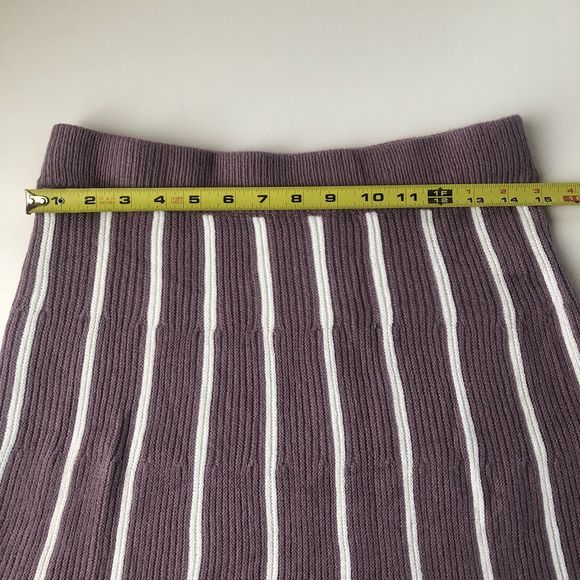 Shein Milano Knit Skirt Large Striped - Picture 11 of 14